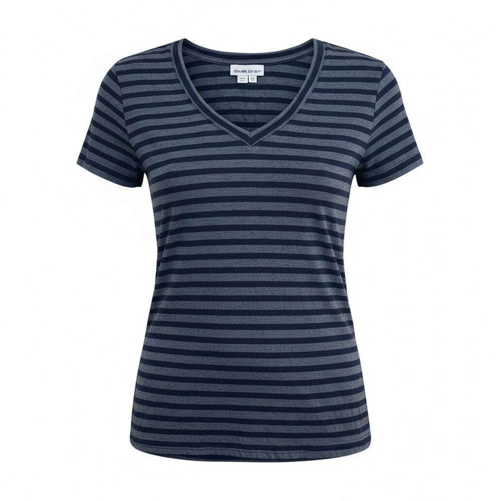 ‎Chaus Striped V Neck T Shirt